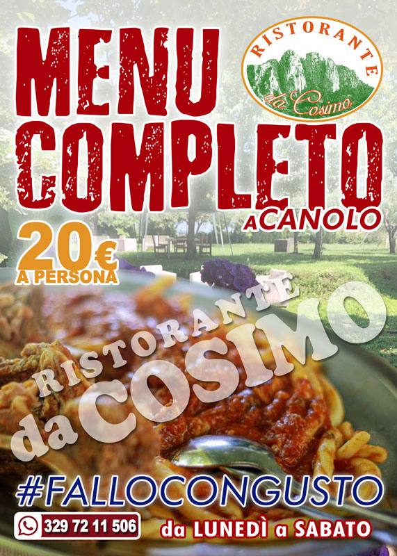 a CANOLO - RISTORANTE da Cosimo